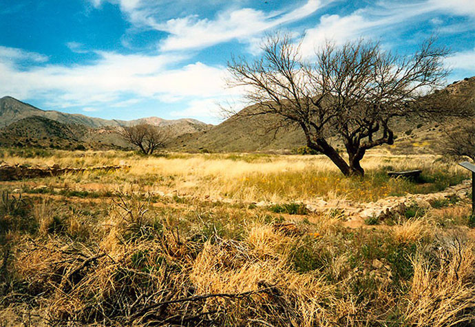 Site inchangé de la "bataille" d'Apache Pass en 1862. (Photo S. Noirsain)
