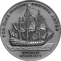 Médaille décernée par l'Académie de Marine